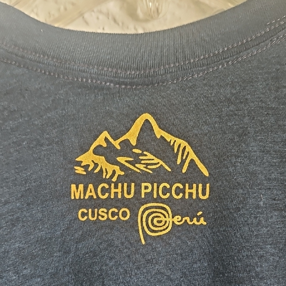 Navy Machu Picchu Peru Graphic T-Shirt - Picture 5 of 9